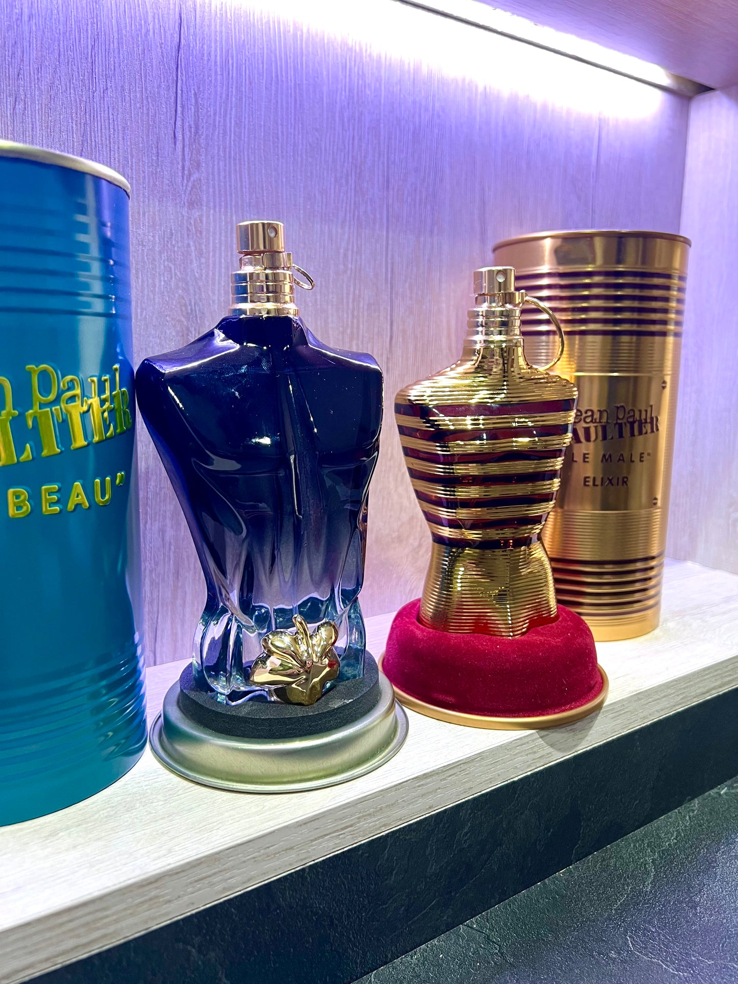 DÚO PERFUMES ( JPG Elixir + JPG Le Beau ) + Regalo Perfumero 🎁
