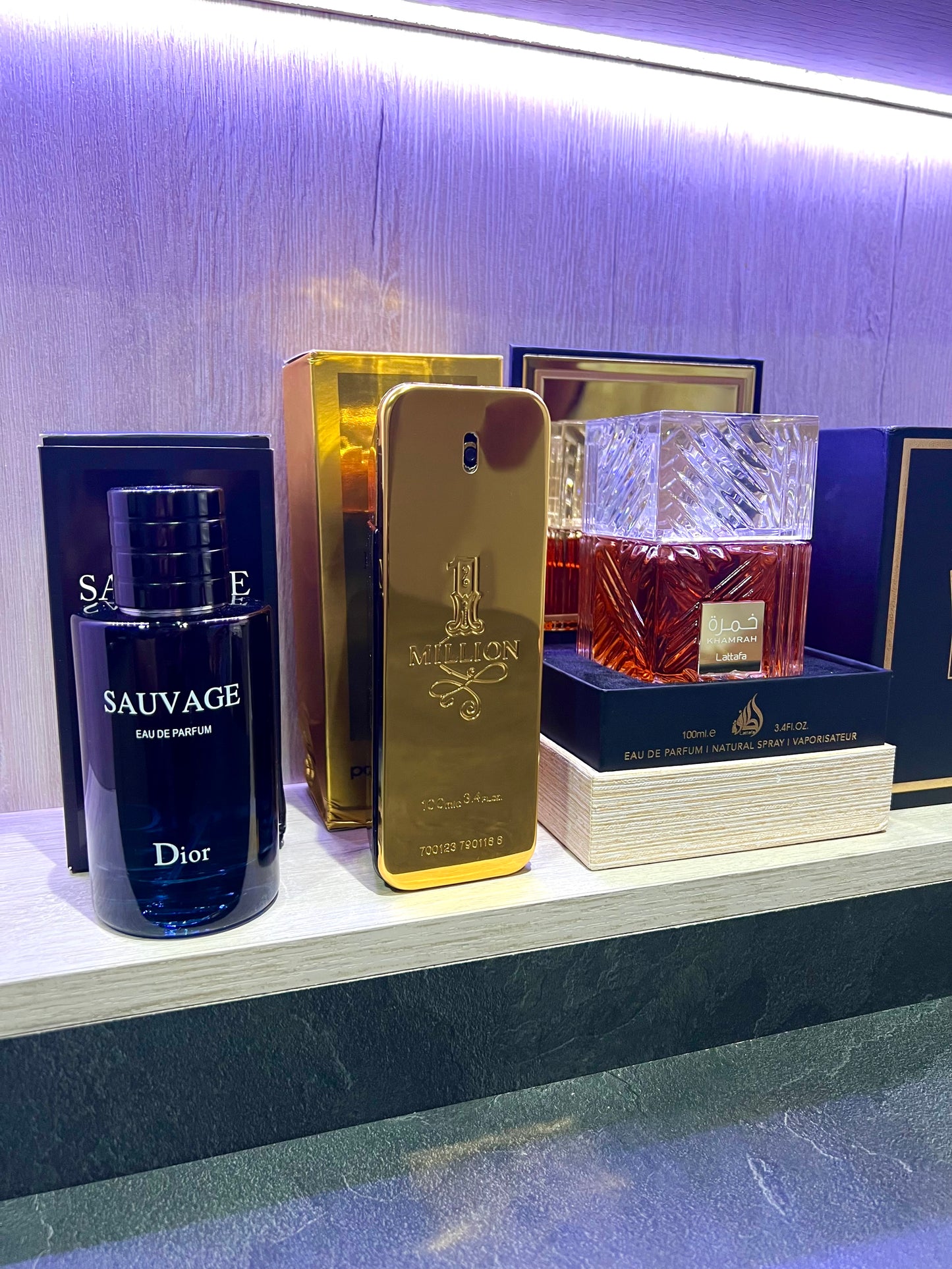 TRÍO PERFUMES ( Dior Savage + One Million + Khamrah ) + Regalo Perfumero 🎁