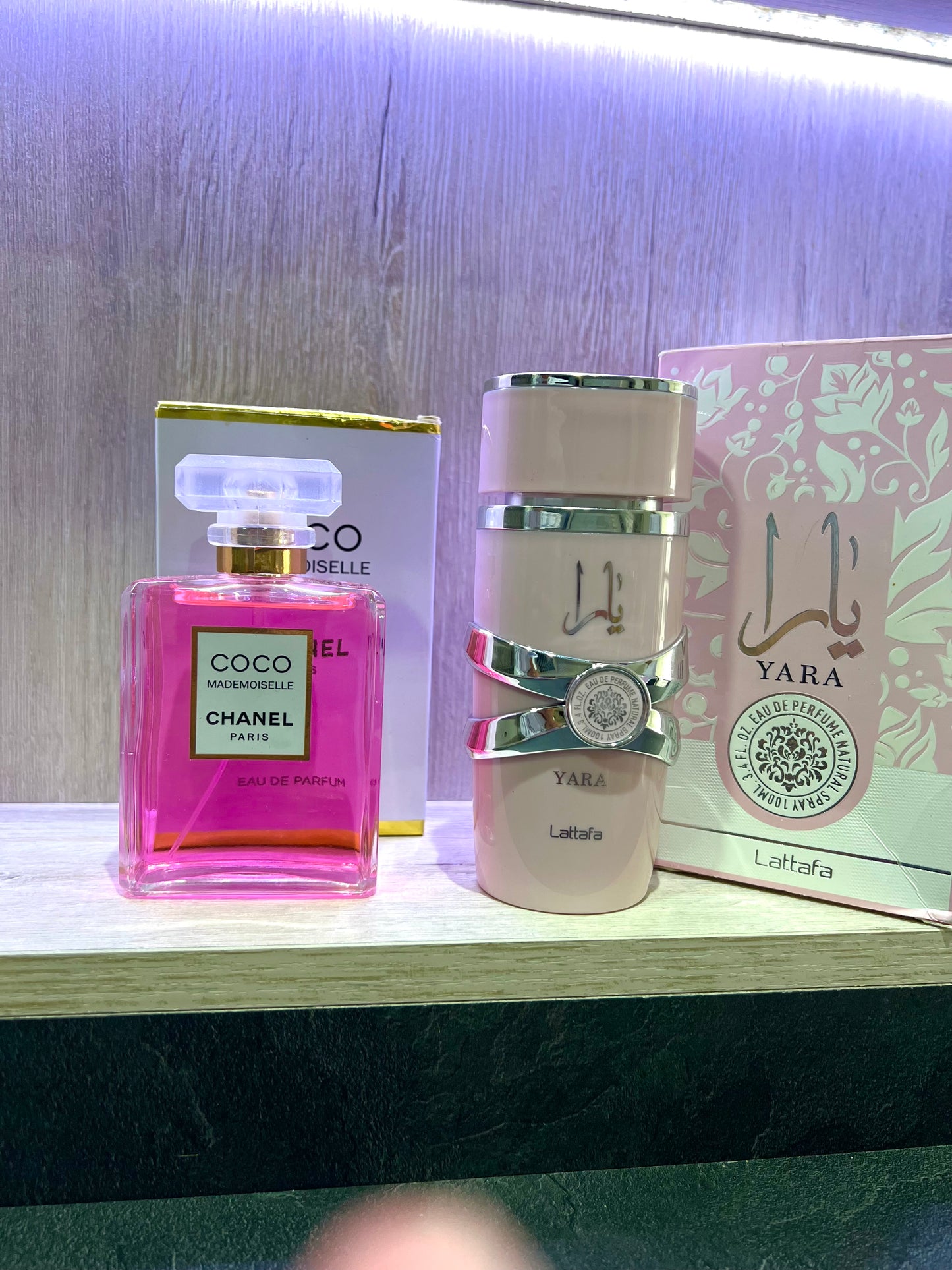 DÚO PERFUMES ( Yara Rosa + Coco Chanel ) + Regalo Perfumero 🎁