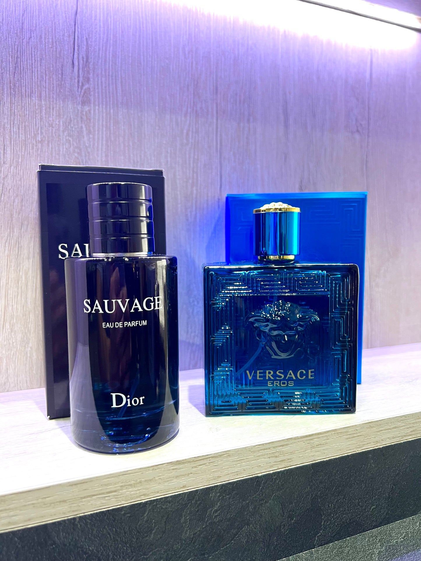 DÚO PERFUMES ( Dior Sauvage + Versace Eros ) + Regalo Perfumero 🎁