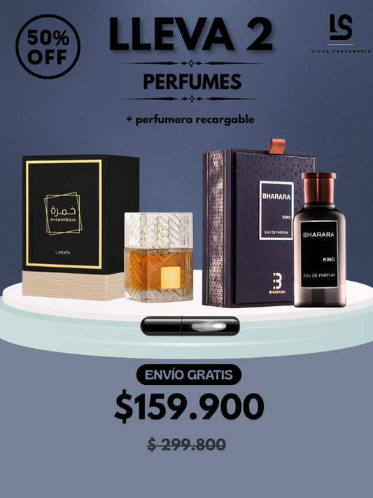 DÚO PERFUMES ( Khamrah + Bharara King ) + Regalo Perfumero 🎁