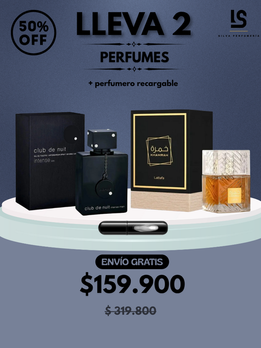 DÚO PERFUMES ( Khamrah + Club de Nuit int ) + Regalo Perfumero 🎁