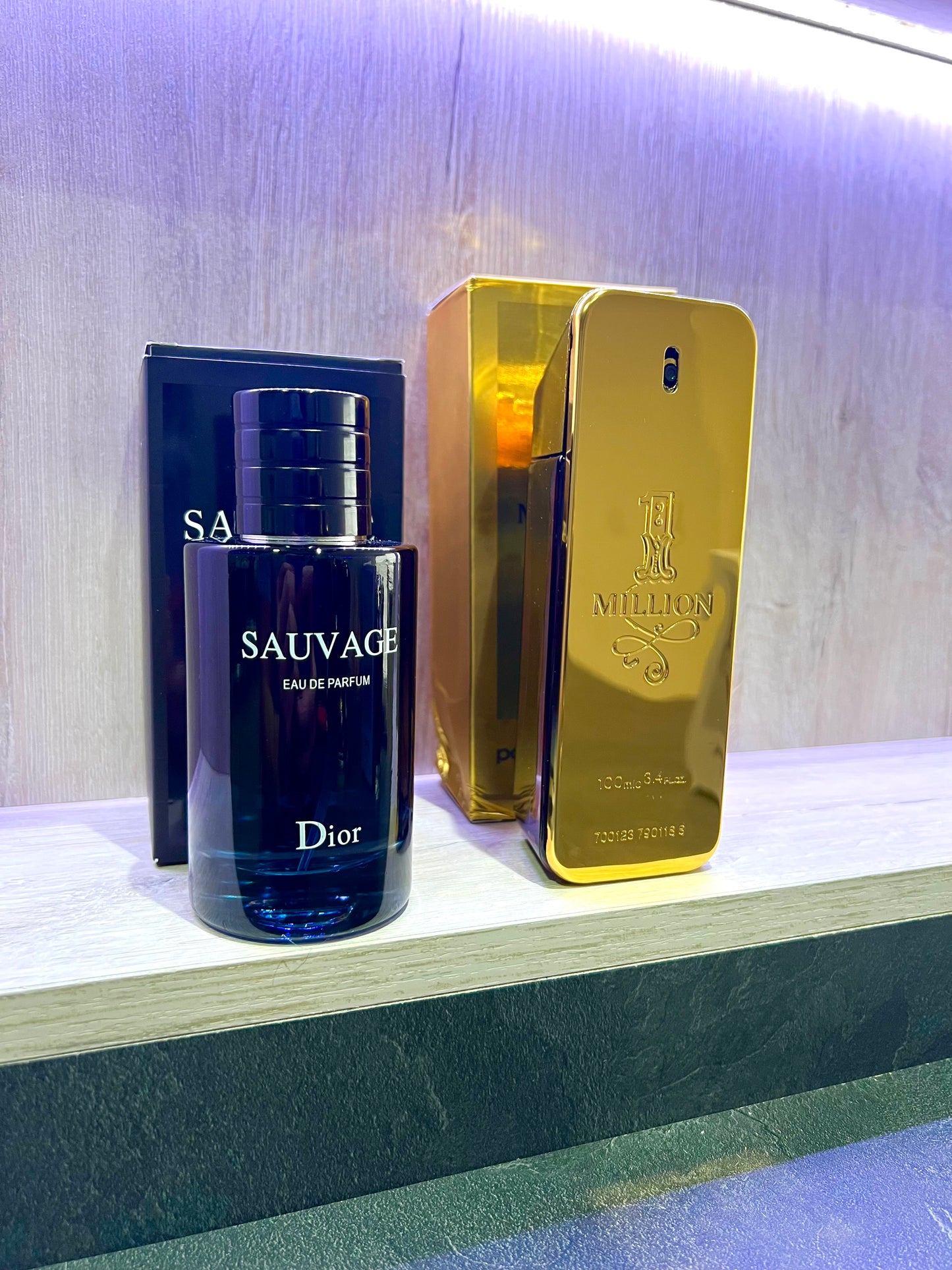 DÚO PERFUMES ( Dior Sauvage + One Million ) + Regalo Perfumero 🎁