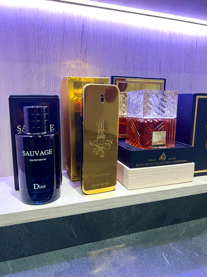 TRÍO PERFUMES ( Dior Savage + One Million + Khamrah ) + Regalo Perfumero 🎁