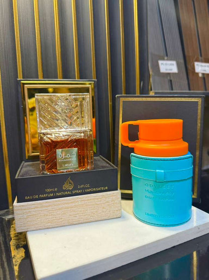 DÚO PERFUMES ( Khamrah + Mandarin Sky ) + Regalo Perfumero