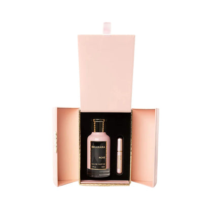 Set Bharara Rose (Perfume, perfumero recargable + Estuche de lujo )